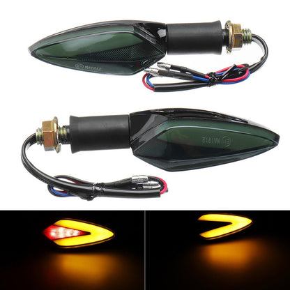 12V Motorcycle LED Turn Signal Brake Lights Taillight Amber Red