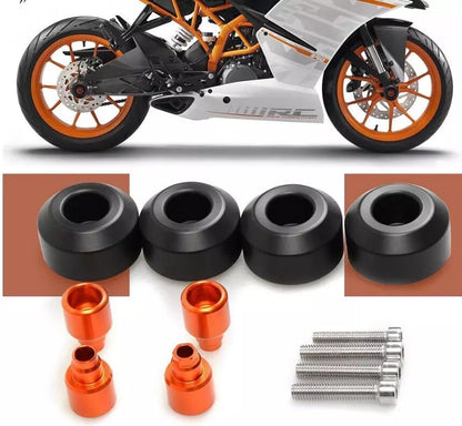 KTM RC 125 200 250 390 DUKE Motocycle Accessories Front & Rear Fork Wheel Protector Crash Sliders Cap Pad