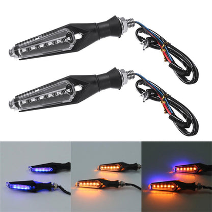 12V 4Pcs Motorcycle LED Side Light Turn Signal Lights Directional Lamp Indicators