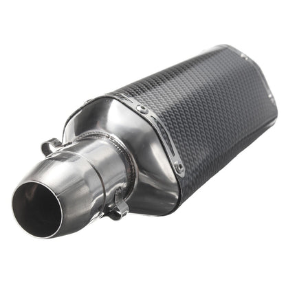 38-51mm Universal Stainless Steel Motorcycle Carbon Fiber Exhaust Muffler Pipe - Big