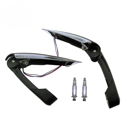 12V 7/8inch Motorcycle Led Drl Light Handguard Hand Guard Brush Bar Dirt Bike - Black