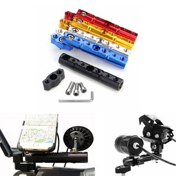 CNC Phone GPS Holder Rearview Mirror Extender Bracket Bar 8/10mm | Fog Light Extended For Motorcycle