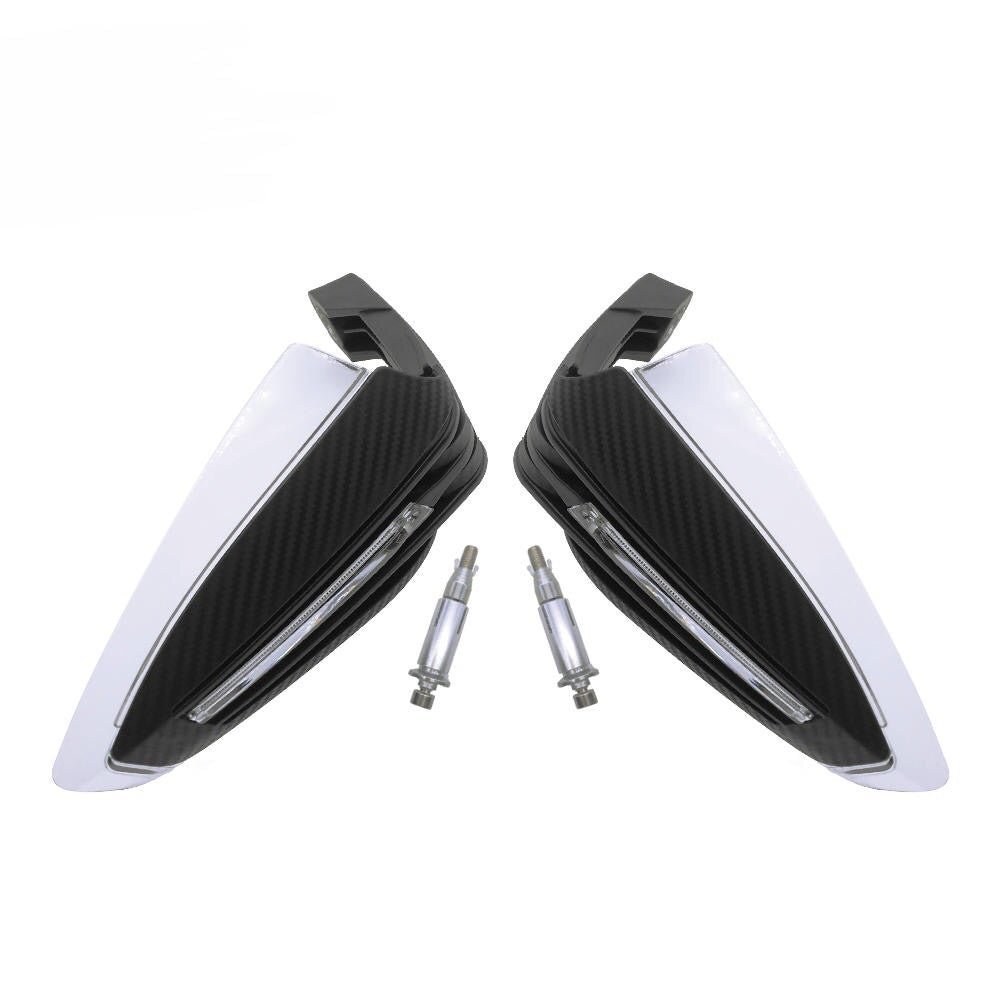 12V 7/8inch Motorcycle Led Drl Light Handguard Hand Guard Brush Bar Dirt Bike - Black