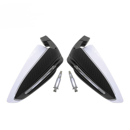 12V 7/8inch Motorcycle Led Drl Light Handguard Hand Guard Brush Bar Dirt Bike - Black