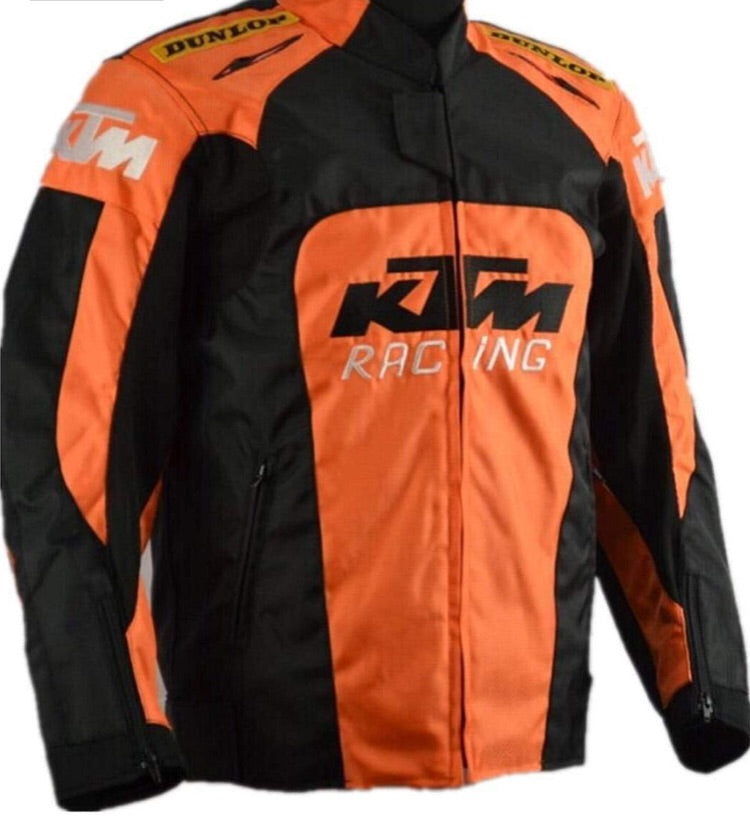 KTM Racing Riding Jacket, Orange with Black (X-Large)