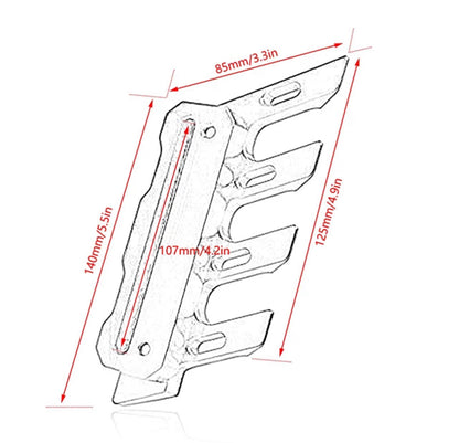 Universal Front Fender Mudguards Cover Caliper Guard Protector Wheel Side Cover
