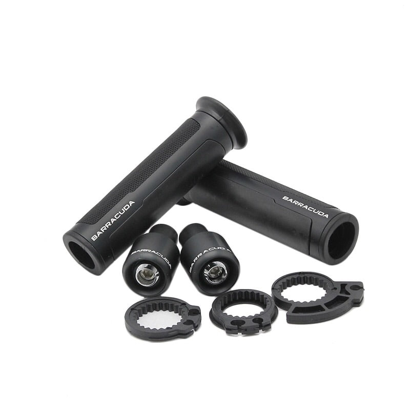 BARRACUDA 7/8" 22MM Universal Street&&Racing CNC aluminum Motorcycle Handle bar CAPS / Handlebar Grips