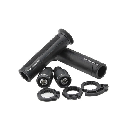 BARRACUDA 7/8" 22MM Universal Street&&Racing CNC aluminum Motorcycle Handle bar CAPS / Handlebar Grips