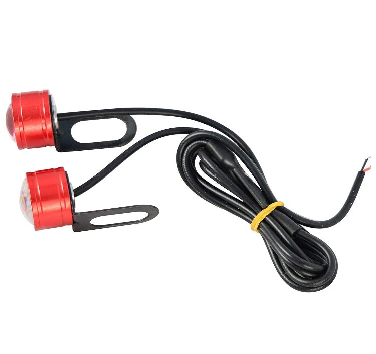 Bike LED Strobe Flash Handle Light (Set of 2, Red) Blinkers