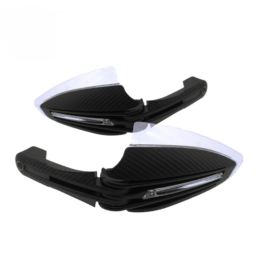 12V 7/8inch Motorcycle Led Drl Light Handguard Hand Guard Brush Bar Dirt Bike - Black