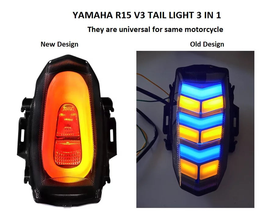 NEW JPA BREAKING MOTORCYCLE STOP LIGHT TAIL lamp FOR YAMAHA R15 V3 R15 v4 R15M v4 2018 ACCESSORIES 2022 DESIGN