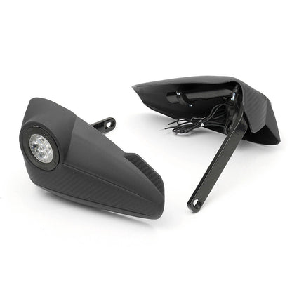 12V 7/8inch Motorcycle Led Drl Light Handguard Hand Guard Brush Bar Dirt Bike - Black