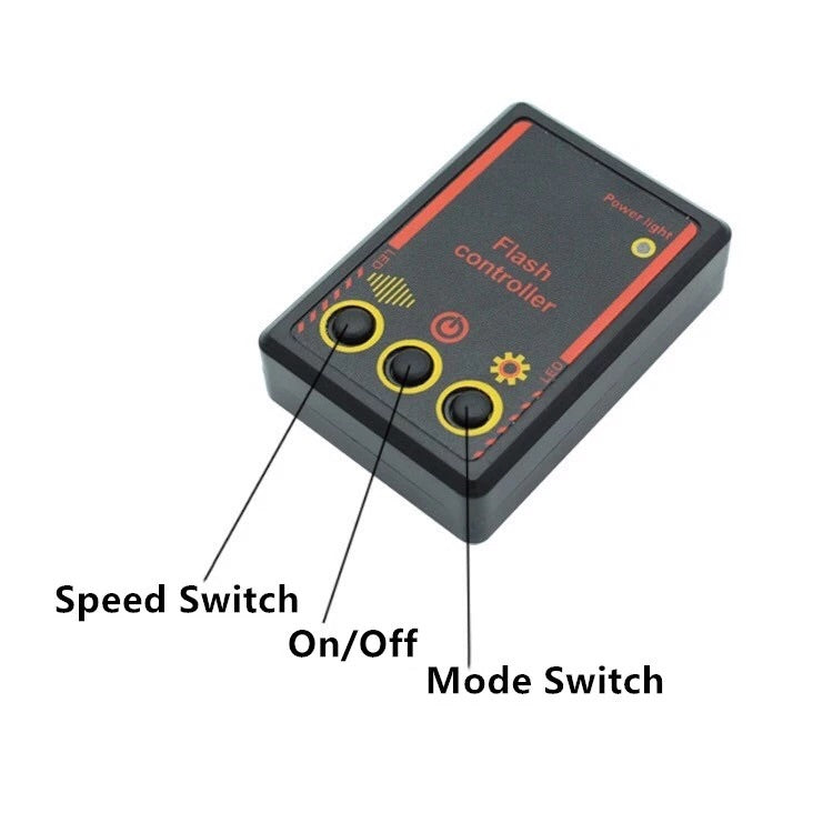 Police Stroboscope automobile 12V 6W LED Car Flasher Light Day Lights for Car Waterproof Strobe Controller