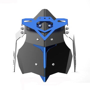 Universal Metal Motorcycle Mudguard Fender Cover Rear Wheel Splash Guard - Blue