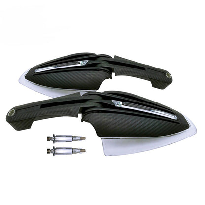 Universal Motorcycle Handguard With LED White Yellow Turning lights