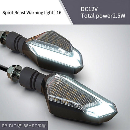 12V Motorcycle LED Turn Signal Lights Daytime Light Brightness DRL - Blue
