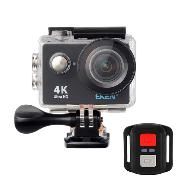 EKEN H9R Sports Action Camera 4K Ultra HD 2.4G Remote WiFi 170 Degree Wide Angle - Black