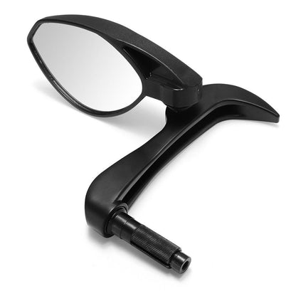 Motorcycle Handle Bar End Rearview Mirrors + Lever Guard