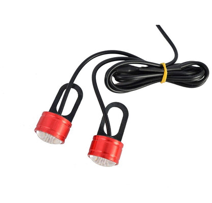 Bike LED Strobe Flash Handle Light (Set of 2, Red) Blinkers