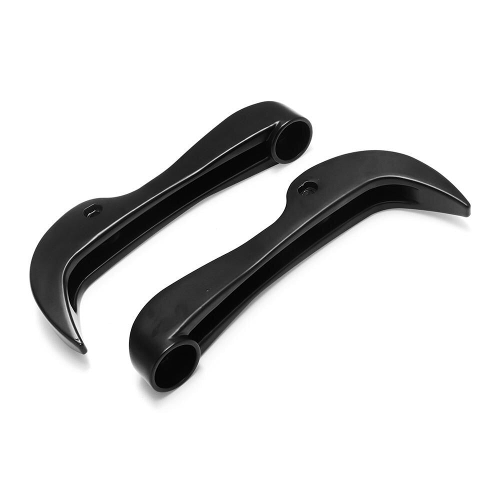 Motorcycle Handle Bar End Rearview Mirrors + Lever Guard