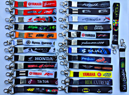 Premium Quality Fabric Motorcycle Hook Key Chain