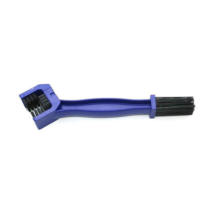 Motorcycle Chain Tire Maintenance Cleaning Brush MotorCycle Brake Dirt Remover - Blue